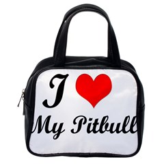 I Love My Beagle Classic Handbag (one Side)