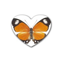 Butterfly Insect 4 Pack Rubber Drinks Coaster (heart) by CowCowDemo