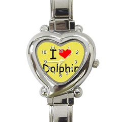 I Love Dolphin Classic Elegant Ladies Watch (heart) by CowCowDemo