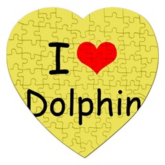 I Love Dolphin Jigsaw Puzzle (heart)