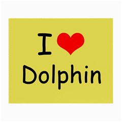 I Love Dolphin Glasses Cleaning Cloth by CowCowDemo