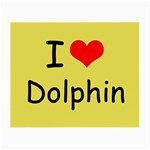 I Love Dolphin Glasses Cleaning Cloth Front