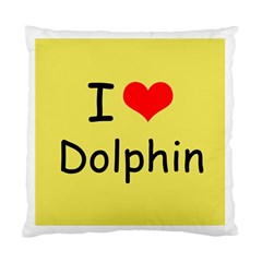 I Love Dolphin Single-sided Cushion Case by CowCowDemo