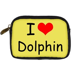 I Love Dolphin Compact Camera Case by CowCowDemo