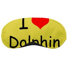 I Love Dolphin Sleep Eye Mask by CowCowDemo