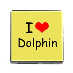 I Love Dolphin Card Reader With Storage (square) by CowCowDemo