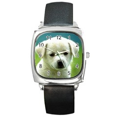 Dog1 Square Metal Watch by designergaze