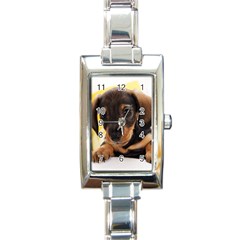 Dog3 Rectangular Italian Charm Watch