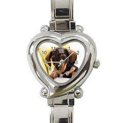 Dog3 Heart Italian Charm Watch