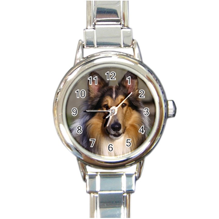 Dog4 Round Italian Charm Watch