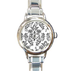 Pattern1 Round Italian Charm Watch