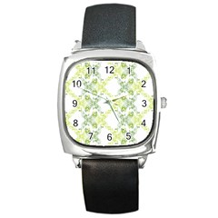 Pattern2 Square Metal Watch