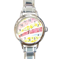 Pattern4 Round Italian Charm Watch