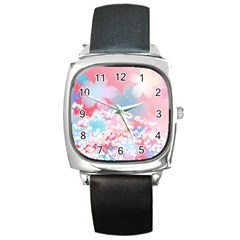 Flower2 Square Metal Watch