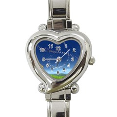 Flower3 Heart Italian Charm Watch