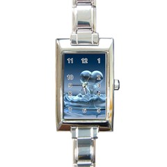 Water2 Rectangular Italian Charm Watch