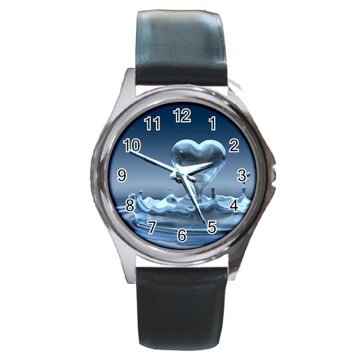 Water2 Round Metal Watch