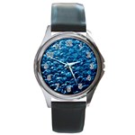 Water3 Round Metal Watch Front