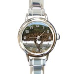 Tree2 Round Italian Charm Watch Front