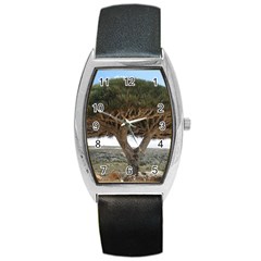 Tree2 Barrel Style Metal Watch by designergaze