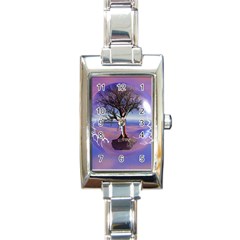 Tree3 Rectangular Italian Charm Watch