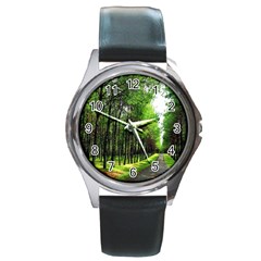 Land4 Round Metal Watch