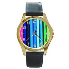 Cr2 Round Gold Metal Watch