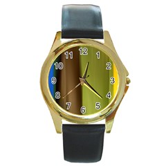 Cr3 Round Gold Metal Watch