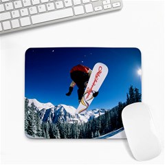 Snowboard Sport Airborne Small Mouse Pad (rectangle) by ArtsCafecom3