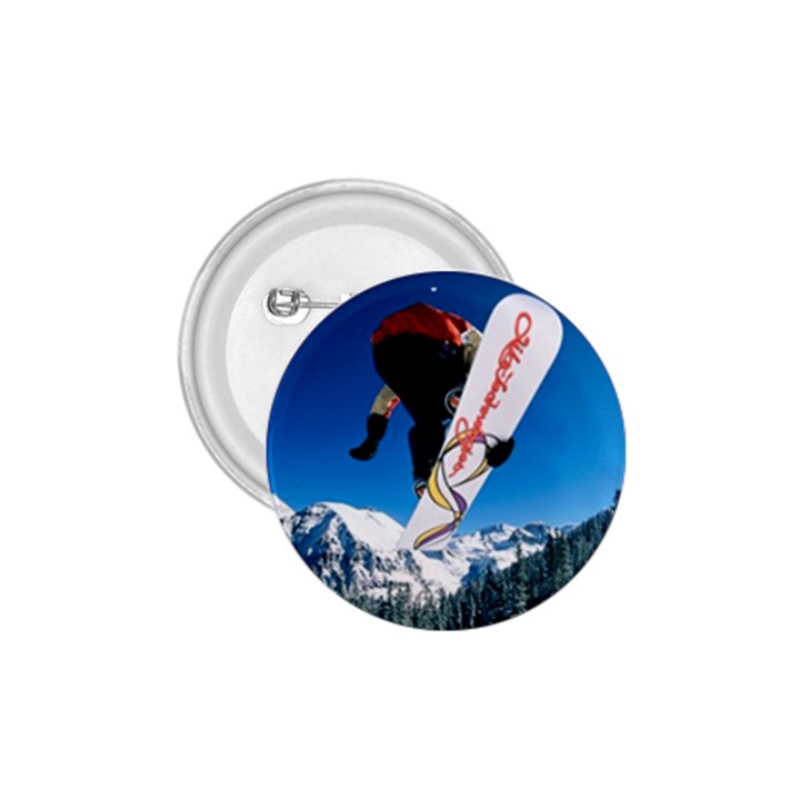 Snowboard Sport Airborne Small Button (Round)