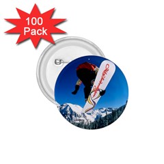 Snowboard Sport Airborne 100 Pack Small Button (round)