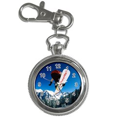 Snowboard Sport Airborne Key Chain Watch