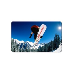 Snowboard Sport Airborne Magnet (name Card)