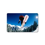 Snowboard Sport Airborne Magnet (Name Card) Front