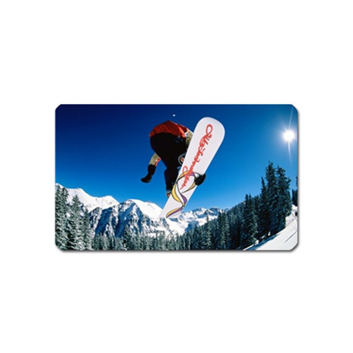 Snowboard Sport Airborne Magnet (Name Card)