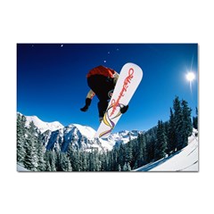 Snowboard Sport Airborne Sticker A4 (10 Pack)