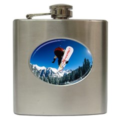 Snowboard Sport Airborne Hip Flask (6 Oz)