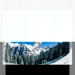 Snowboard Sport Airborne Jigsaw Puzzle (rectangular) by ArtsCafecom3