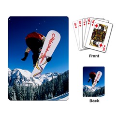 Snowboard Sport Airborne Playing Cards Single Design