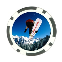 Snowboard Sport Airborne Poker Chip Card Guard by ArtsCafecom3