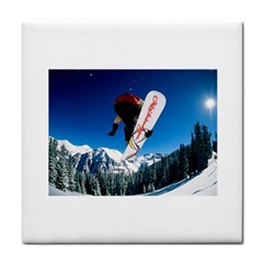 Snowboard Sport Airborne Face Towel by ArtsCafecom3