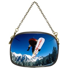 Snowboard Sport Airborne Chain Purse (two Sides)