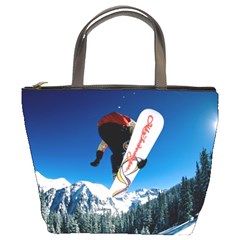 Snowboard Sport Airborne Bucket Bag by ArtsCafecom3