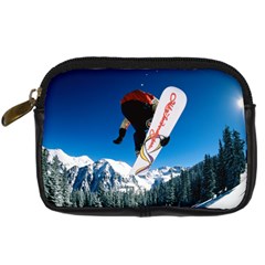 Snowboard Sport Airborne Digital Camera Leather Case