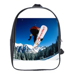 Snowboard Sport Airborne School Bag (large) by ArtsCafecom3