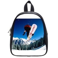 Snowboard Sport Airborne Small School Backpack