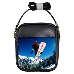 Snowboard Sport Airborne Girls Sling Bag