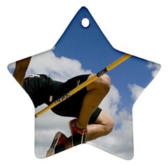 Jump  Ceramic Ornament (star) by ArtsCafecom3