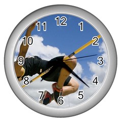 Jump  Wall Clock (silver)