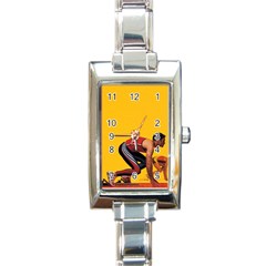 Running Sport Classic Elegant Ladies Watch (rectangle)